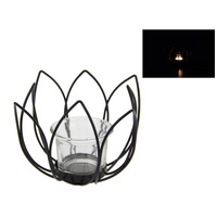 Lotus Candle Holder 15cm ร Decorative Floral Design for Home or Yoga Space