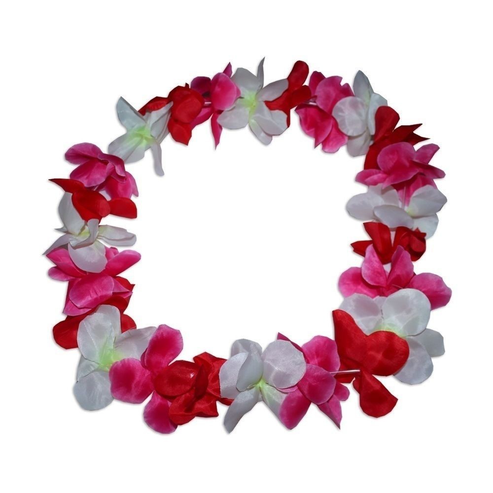 20 x Large 100cm Party Hawaiian Lei's, Lay Assorted Colours Flower ...