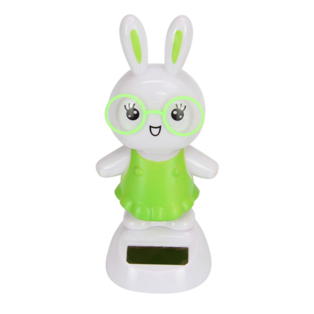 Solar Power Groover Easter Bunny White 1pce 13cm
