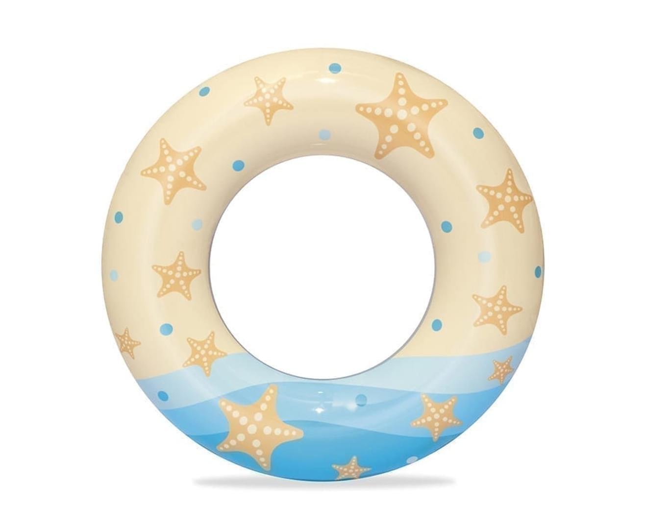 Inflatable Swim Ring 1pce Starfish Themed 61cm/24