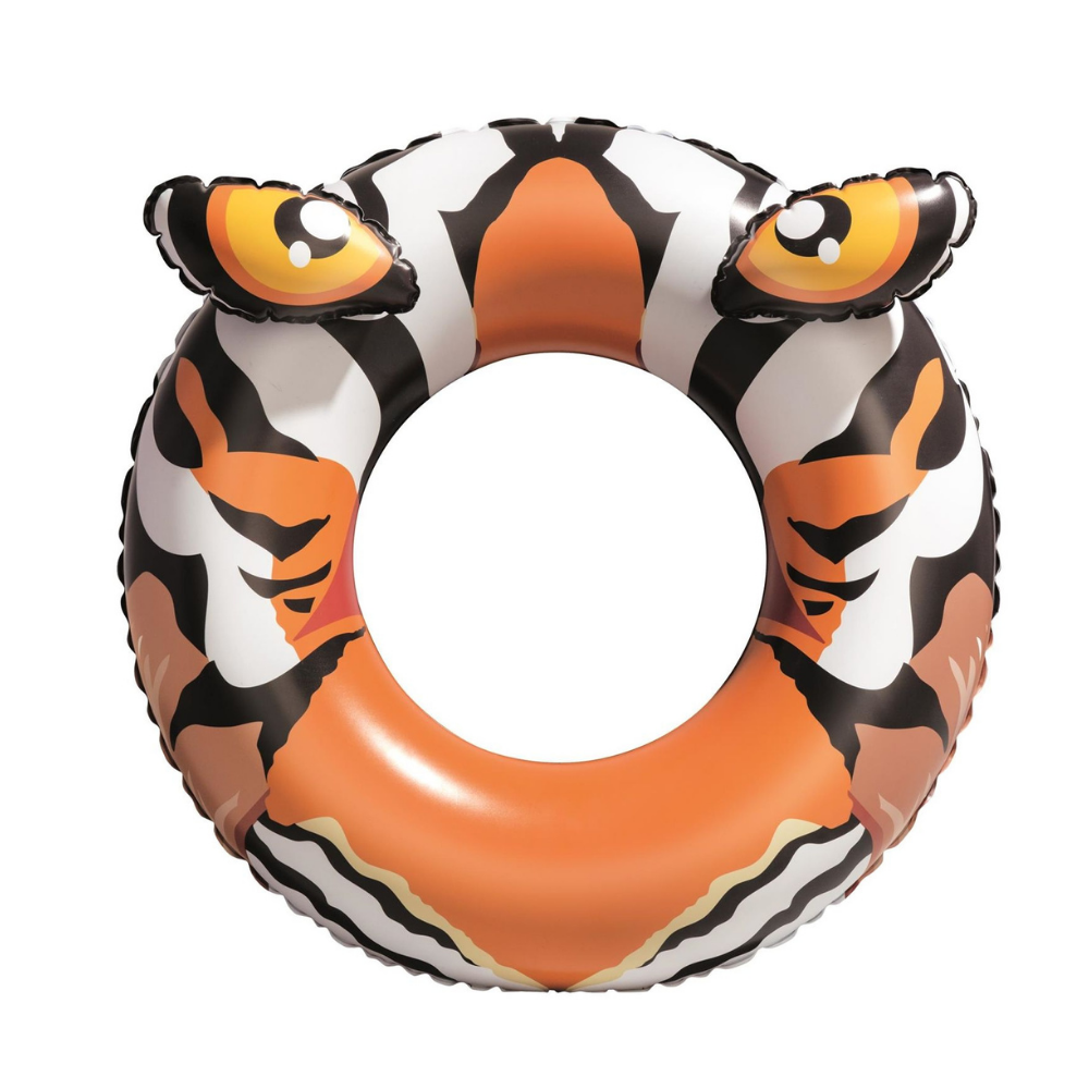 Inflatable Swim Ring Set Tiger Design 1pce 91cm/36