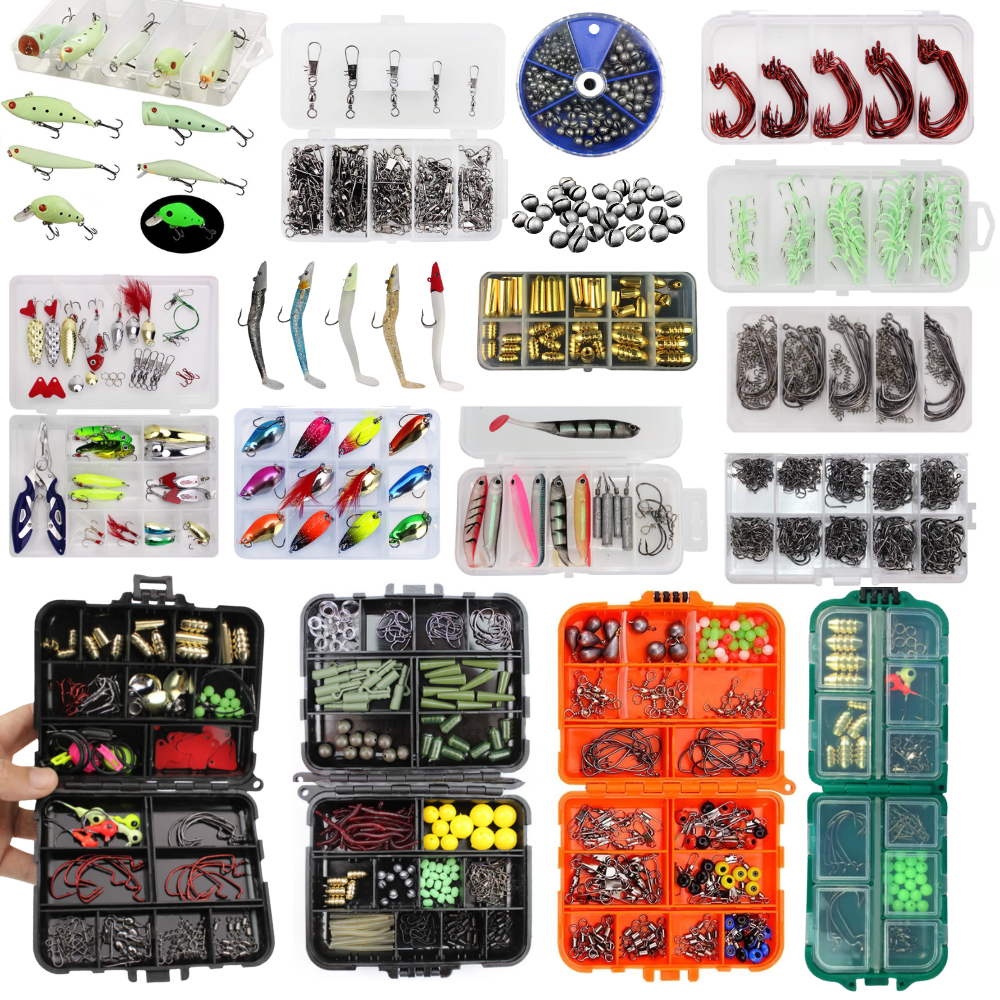 Fishing Tackle Super Set 1648pce Full Tackle Box Kit in Cases