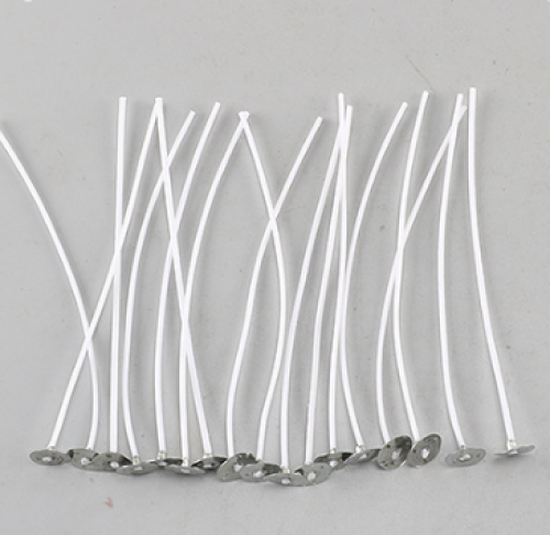 100pce 17cm Long Candle Wicks With Metal Base And White Colour DIY Making Essential