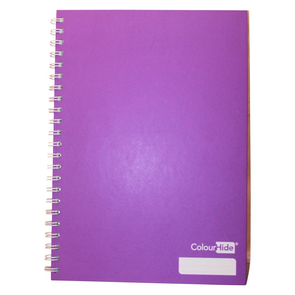 1pce Purple ColourHide A4 Hardcover Notebook 160 Page