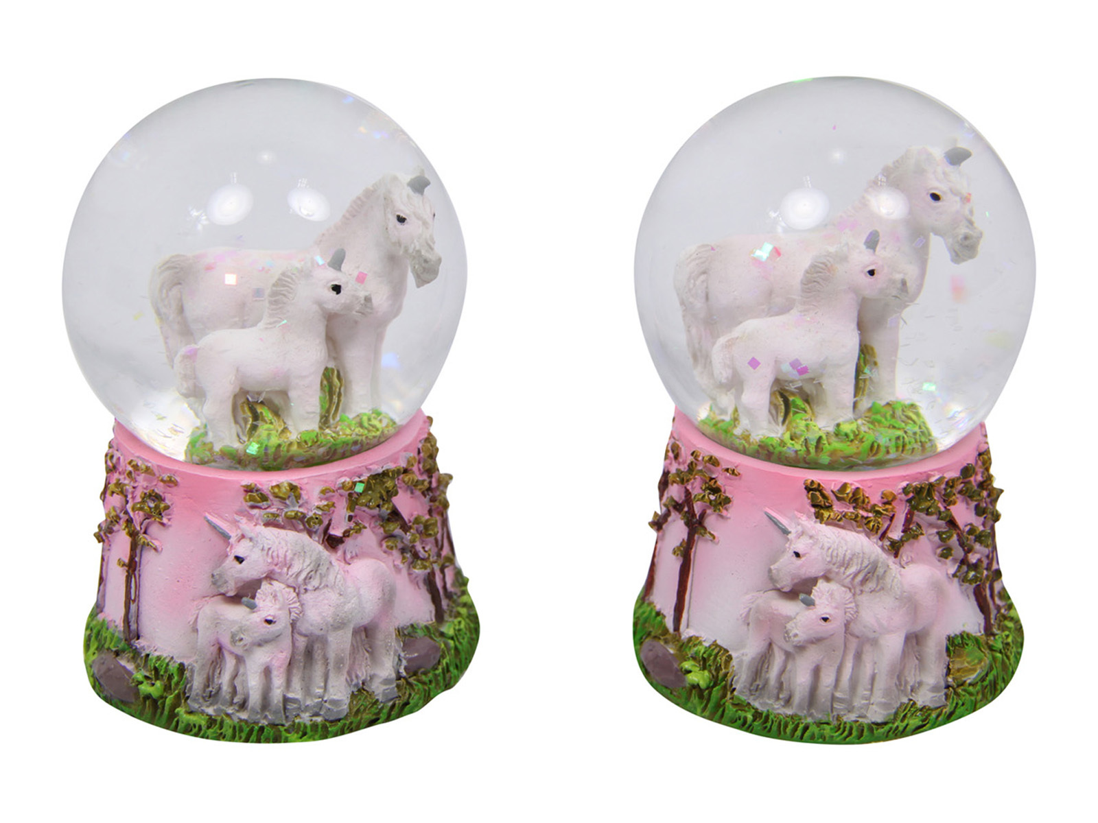 New 1pce 4.5cm Unicorn Glitter Waterball Snow Globe Pink Novelty Gift | eBay