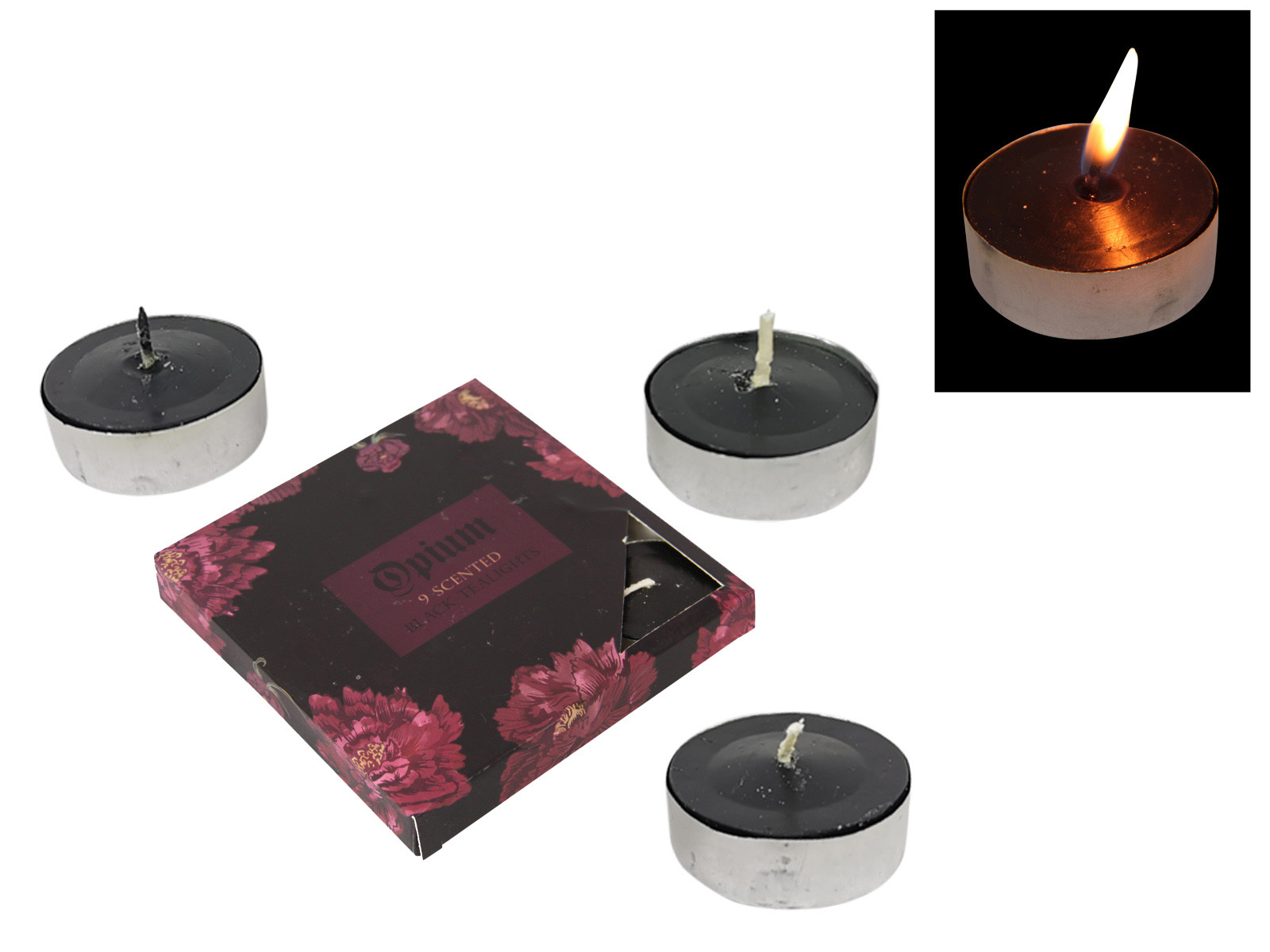 black opium candle