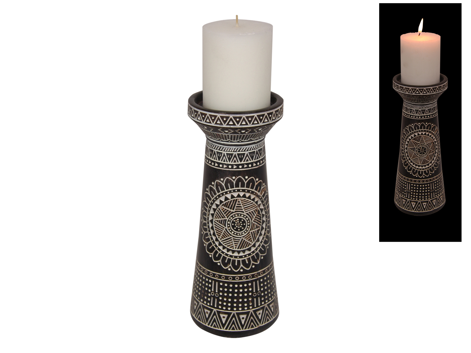 New 1pce 25cm Boho Moroccan Tribal Pillar Candle Holder