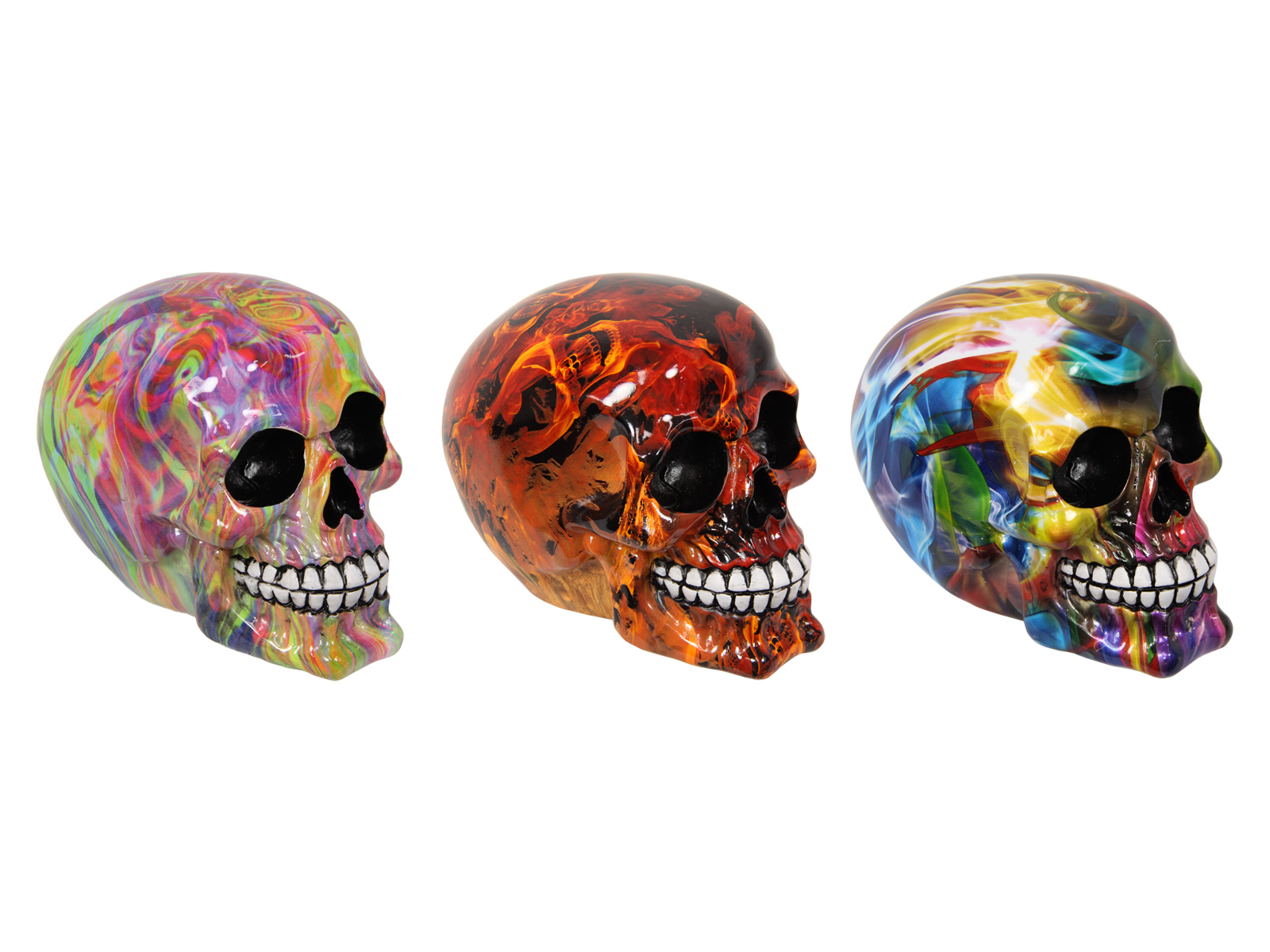 1pce 14cm Mystical Skull Resin Ornament Candy Human Head Mancave