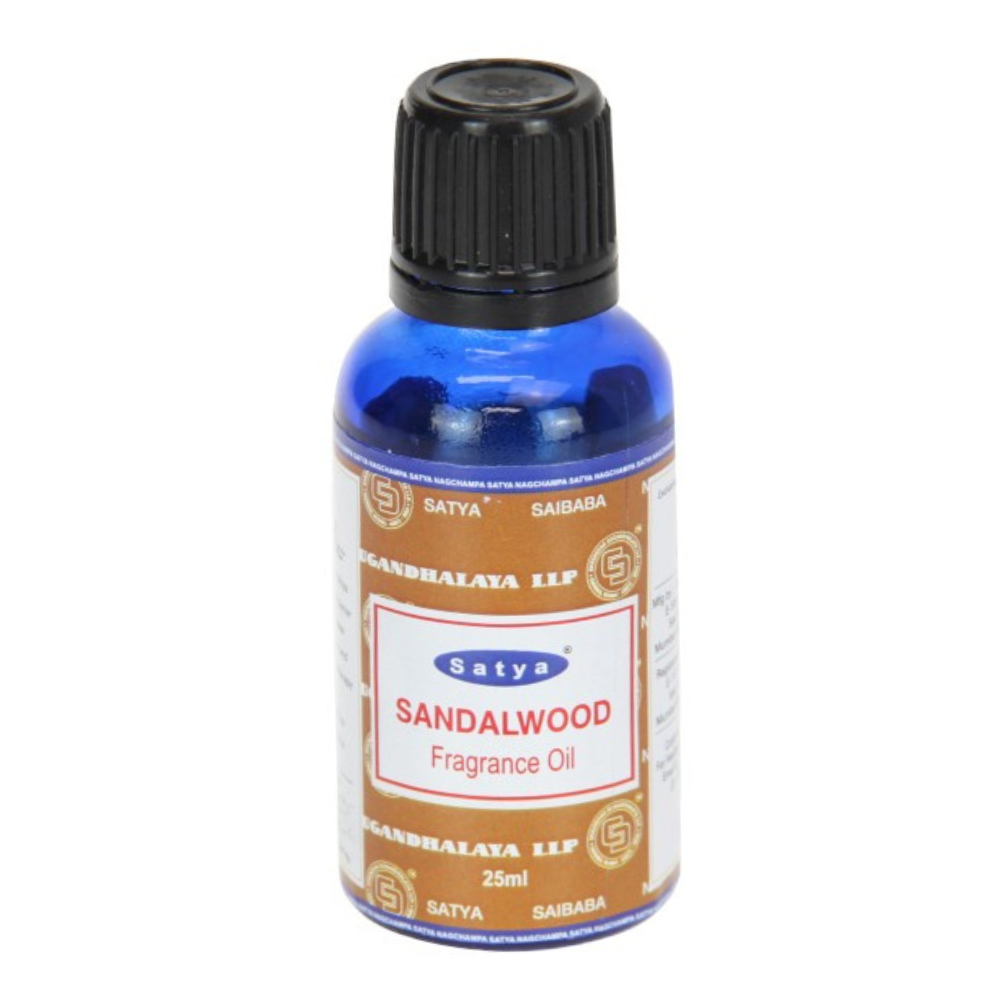 25ml Satya Sandalwood Fragrance Scented Oil For Burners & Aromatherapy