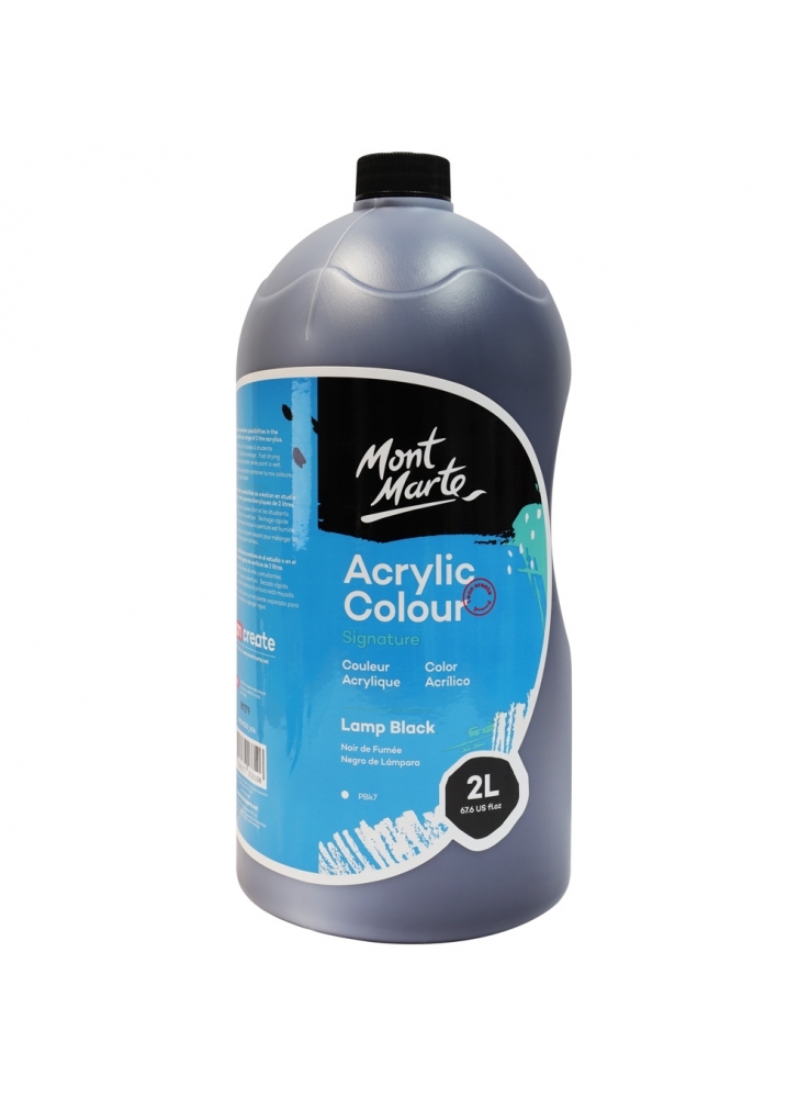 1pce Mont Marte Signature Acrylic Paint 2L, Bulk Value in Pump Bottle