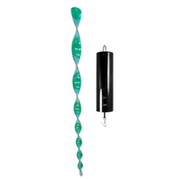 Wind Spinner + Motor Set Rod Green Reflective Spiral Bird Deterrent Rotating Repeller 48cm Acrylic