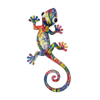 25cm Strokes Multi Coloured Lizard/Gecko Googly Eyes Wall Art Decor