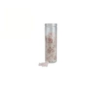 Rose Quartz Gemstone Chips in 20x6cm Tube - Healing Crystals for Decor & Gifts