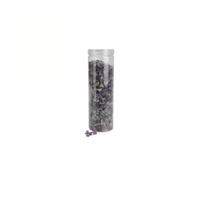 Amethyst Quartz Gemstone Chips in 20x6cm Tube - Healing Stones for Energy & Décor