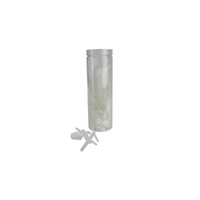 Clear Quartz Gemstone Chips in 20x6cm Tube - Healing Crystals for Clarity & Décor