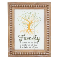 39x31cm Family Inspirational MDF Plaque Ð Motivational Wall Art Dcor