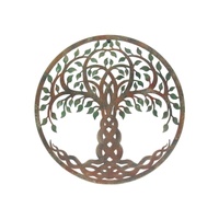 60cm Colored Tree of Life Metal Wall Art - Vibrant Nature-Inspired Decor