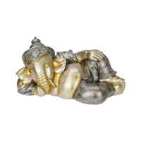 17cm Ganesh Lying Down Statue - Hindu God Idol for Home Decor & Gifts