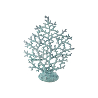 34cm Blue & White Coral Decor Piece - Ocean-Inspired Home Décor