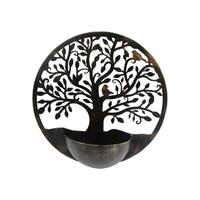 60cm Metal Round Tree of Life Wall Pot Holder Stylish Durable Vertical Garden