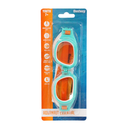 Swimming Goggles Aqua Kids 7+ Silicone UV Protectant & Anti Fog 1pce