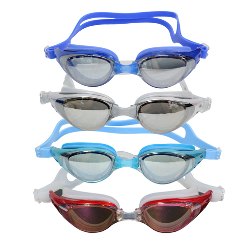 Set of 4 Zoto Swimming Goggles Silicone UV Shield & Anti Fog Swim Team