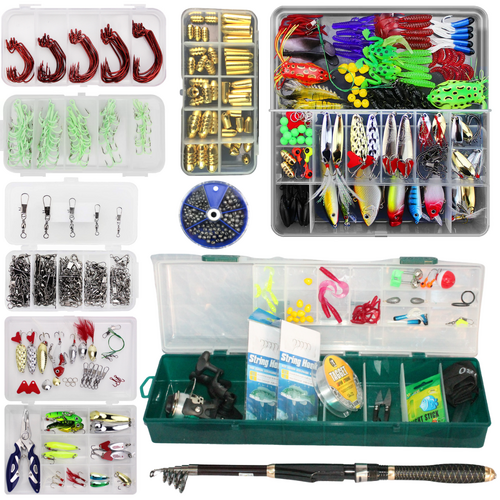 Fishing Lure Kit Soft & Hard Body Tackle for All Species Variety