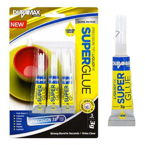 3pce Super Glue Tubes Sticks 3ml in each