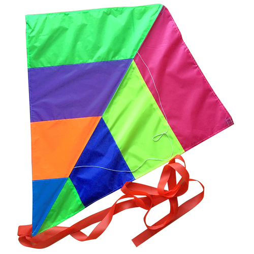 1pce Basic Diamond Kite 60x70cm Fun Kids Toy Windy Summer Outdoor Game