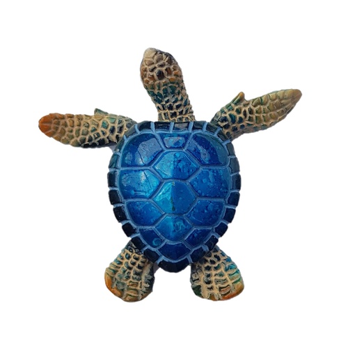 1pce 7.5cm Realistic Miniture Marble Turtle, Beach Themed Design, High ...