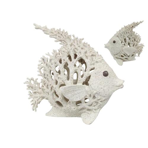 27cm Coral Fish Ocean Decor - Coastal Themed Home Accent