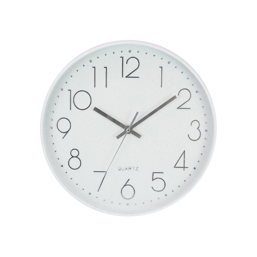 28cm Clock White Simple Modern Dotted Design Office & Home Wall Art