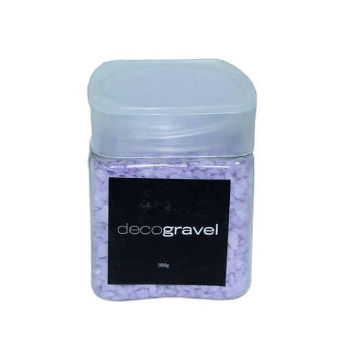 Purple 900g Deco Gravel Coloured Rocks 3 x 300g Tubs with Screw Lid