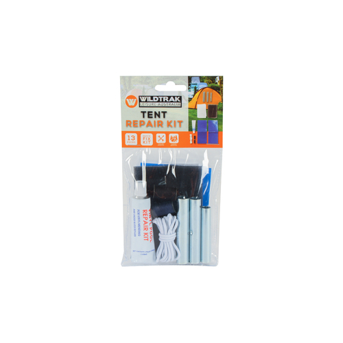 Tent Repair Hole Patch Kit 13 Piece Set Patches, Glue, Mesh, Plus More