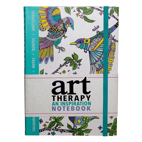 1pce Art Therapy an Inspiration Notebook by Sam Loman with Elastic Strap Adult Colouring in Book